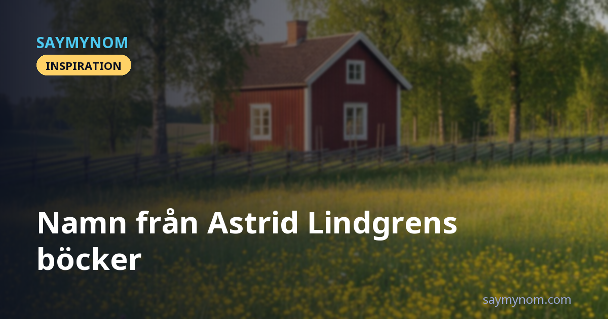 Namn från Astrid Lindgrens böcker